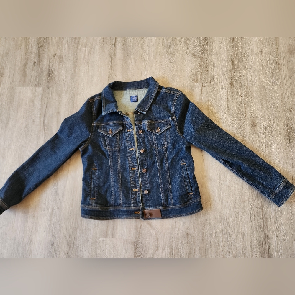 Jockey person to person dark jean jacket